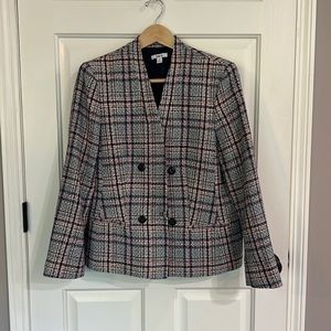 Bar lll, 16, Blazer, Navy, Red, Plaid, Genty Worn